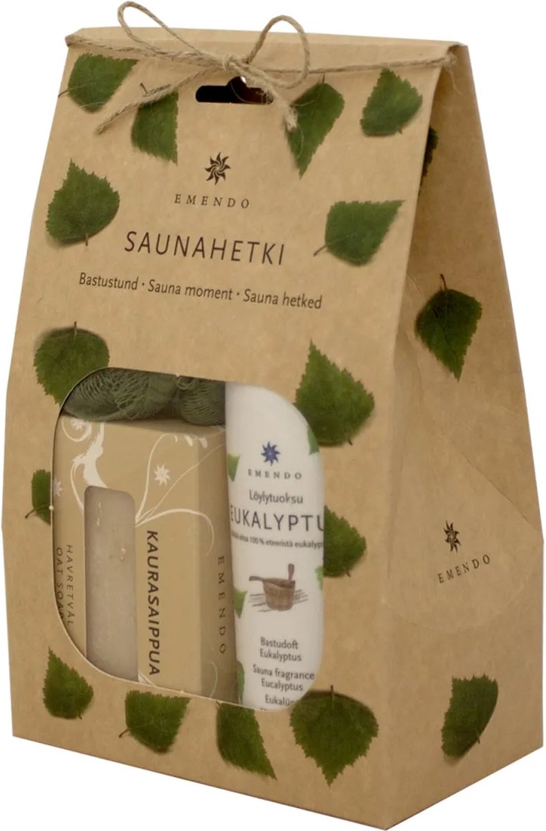 Emendo verzorging set Eucalyptus giftset - Geur, spons, zeep