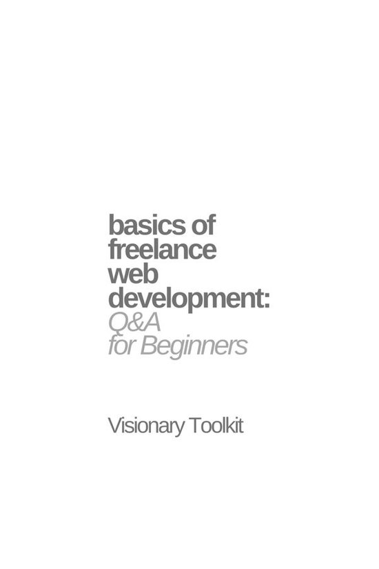 Basics of Freelance Web Development: Q&A for Beginners - cover