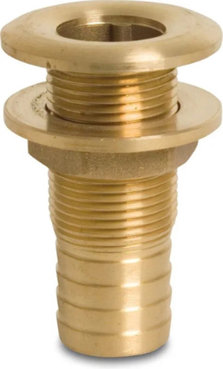 Doorvoer Nr. 1121 messing 3/8" buitendraad 40 bar