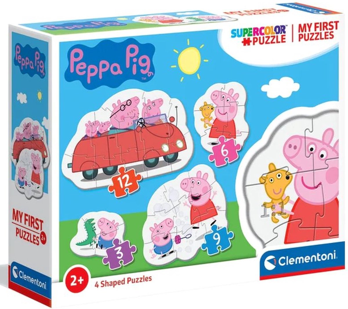 Clementoni - 4 puzzels in 1 - 3,6,9 en 12 stukjes - Peppa Pig - Puzzel Voor Kinderen - Vanaf 2 jaar — afbeelding 5