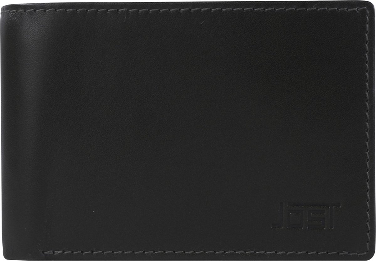 Jost Skagen Portemonnee Leer 10 cm - Jongens - Horizontaal - schwarz