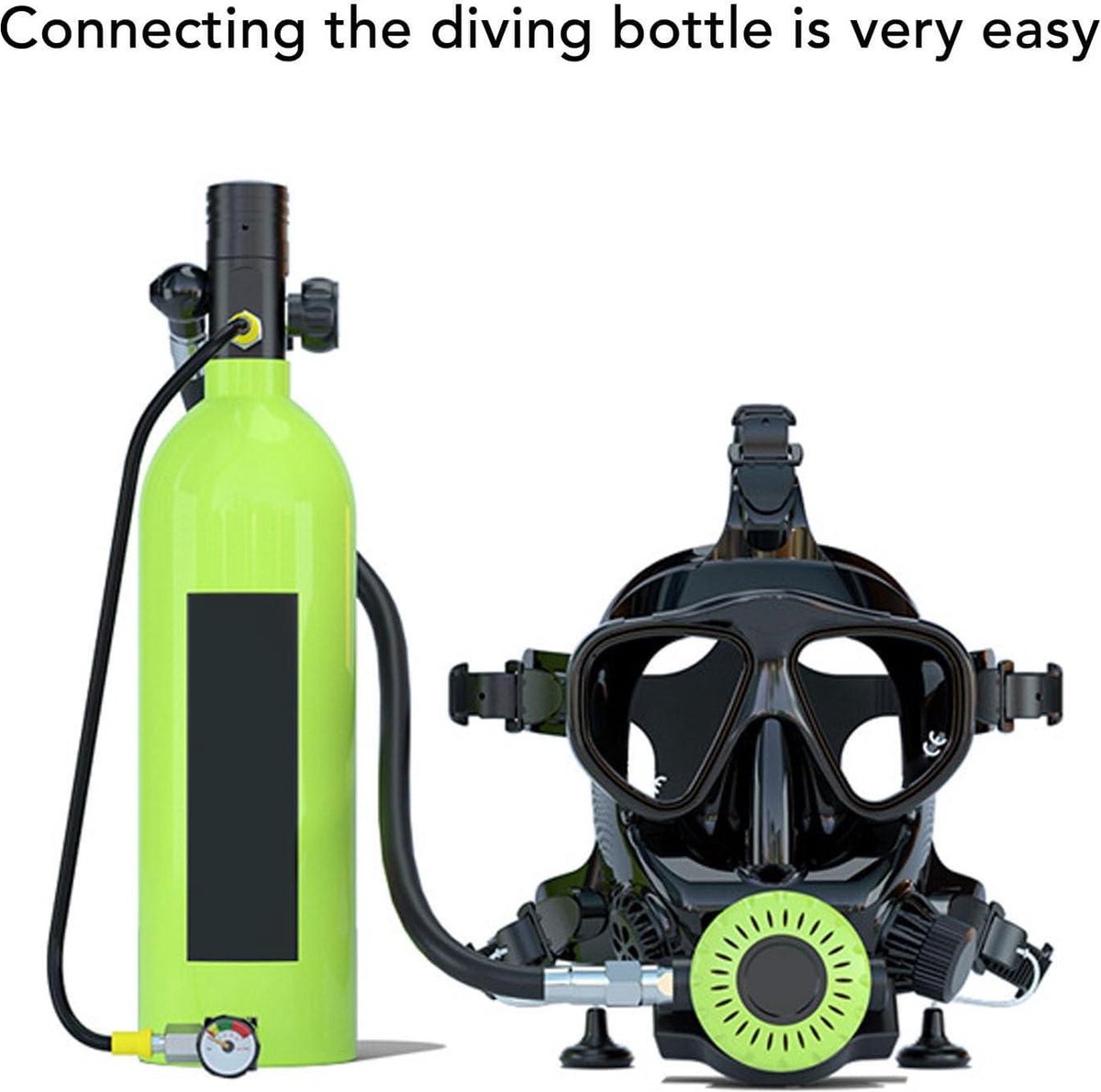 Volgelaatsmasker, snorkelmasker voor volwassenen, 180 graden zicht