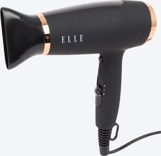ELLE Föhn 1800/2200W - Coolshot - Opvouwbare Handgreep - 2 - ELLE - €27,50