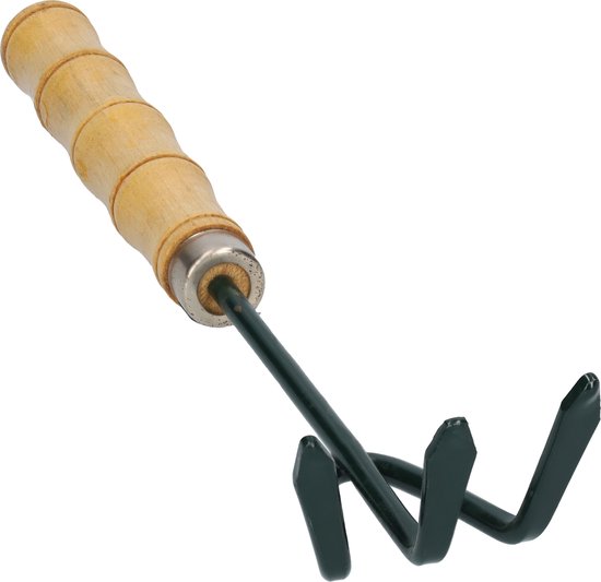 Mini râteau - Râteau de jardin - Râteau à feuilles - Râteau à gazon - Grattoir de jardin - Grattoir - Outils de jardin - Outillage à main - Outils pour le jardin - Vert foncé