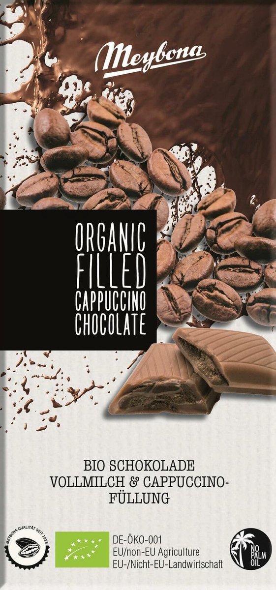 Goedkoopste Meybona Organic Filled Cappuccino Chocolate 100GR