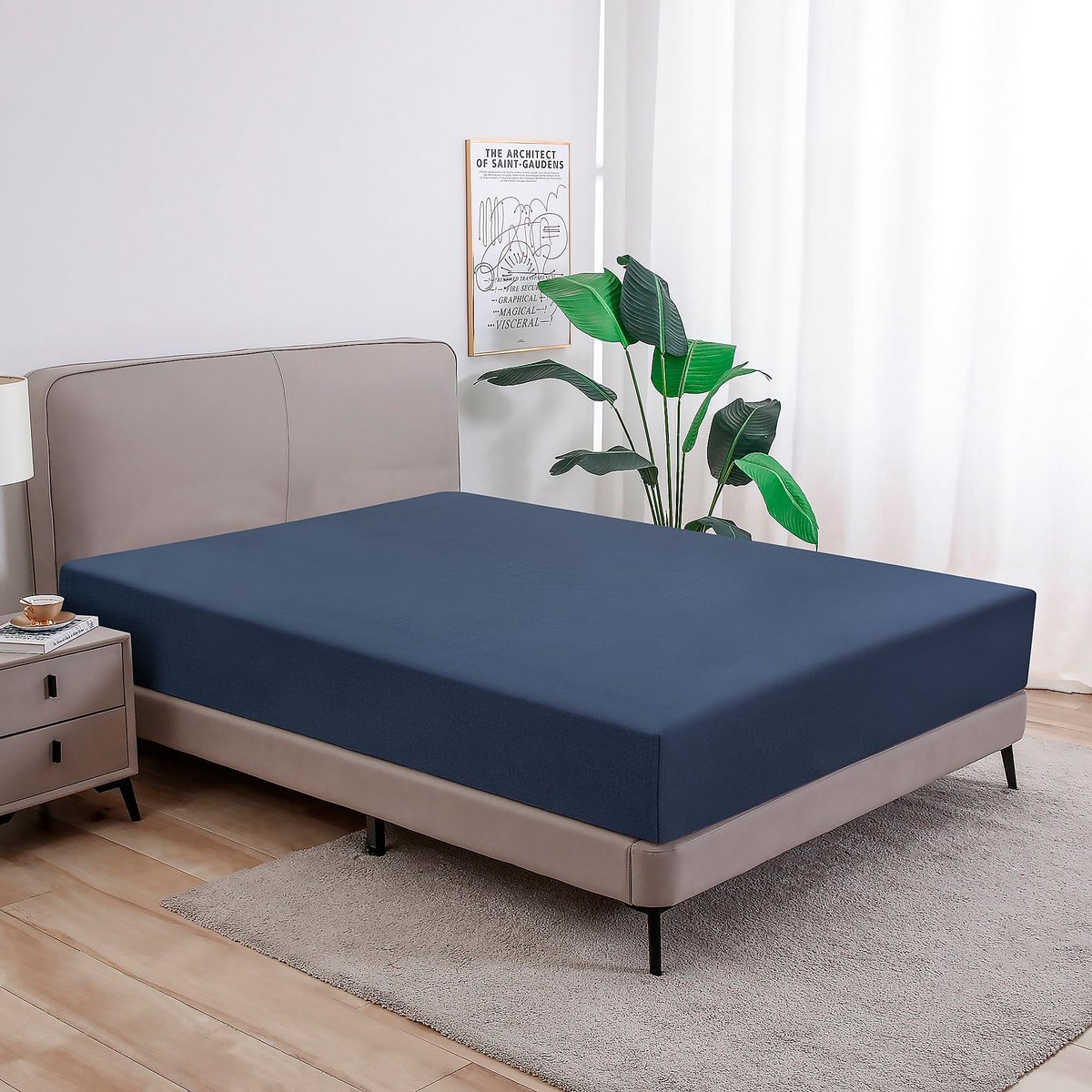 Goodivery ® Elegant en Comfortabel Hoeslaken van 100% Katoen in Diverse Kleuren en Maten