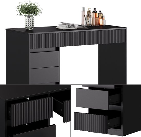 Kaptafel Emma Wit 120 cm met bank Vicco
