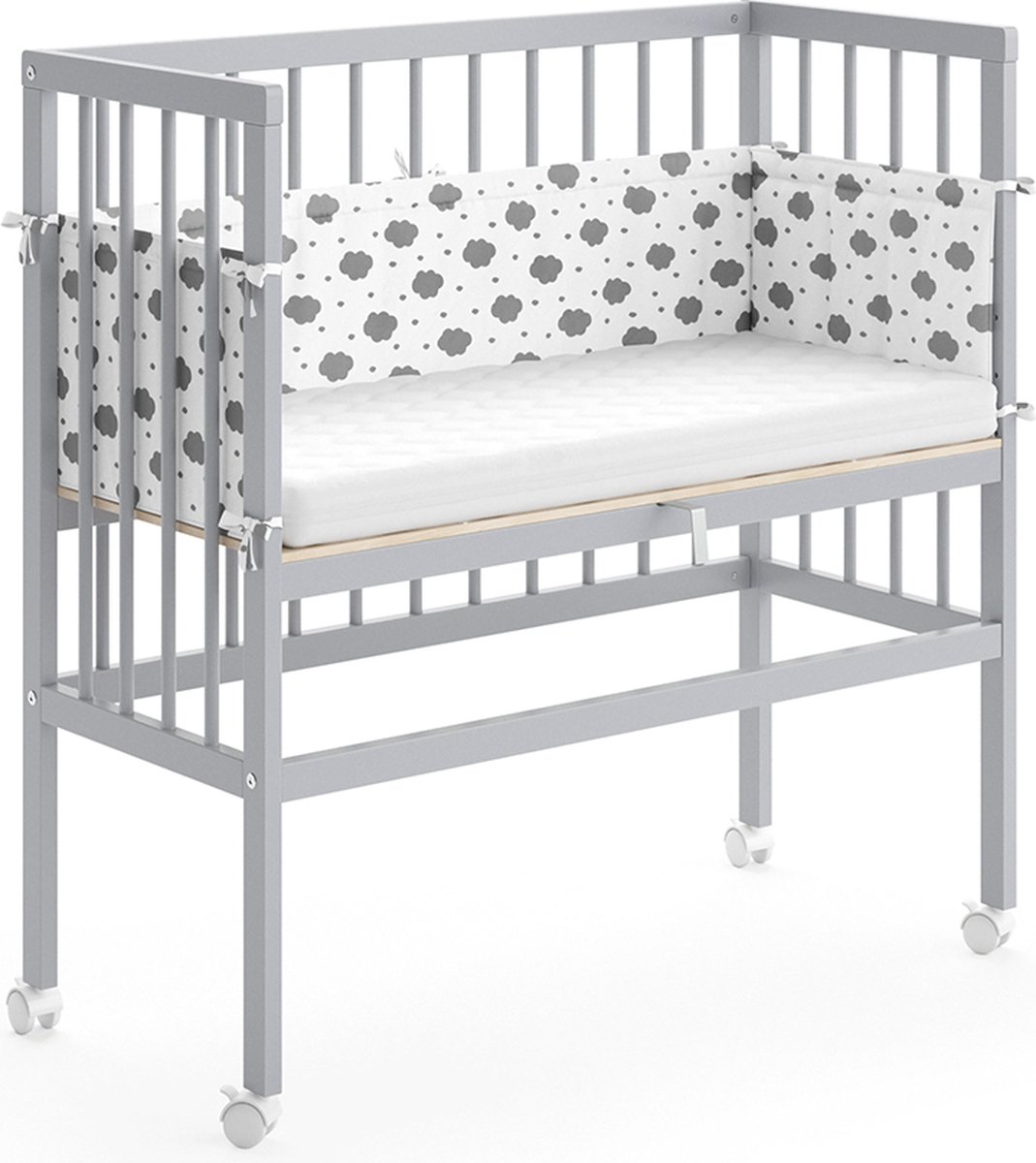vitalispa Sophie Meegroeibed – 94 x 42.5 cm 1 zijhek Grijs