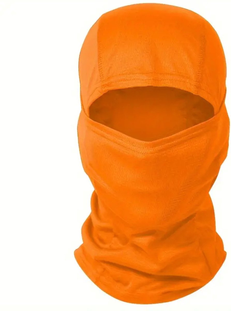 Nivard Winter Masker Balaclava Ski Mask Ski Masker Bivakmuts Full Face Mask Oranje
