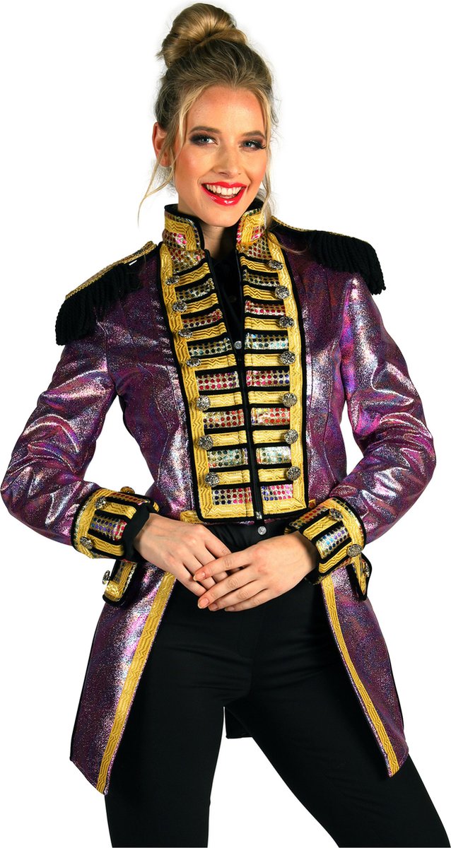 Thetru Carnavalsjas Dames - Metallic Fiesta Paars - Maat S
