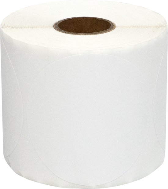 DULA Etiketten Rond - Wit - 65mm - 500 Stickers op rol - Sluitzegel ...