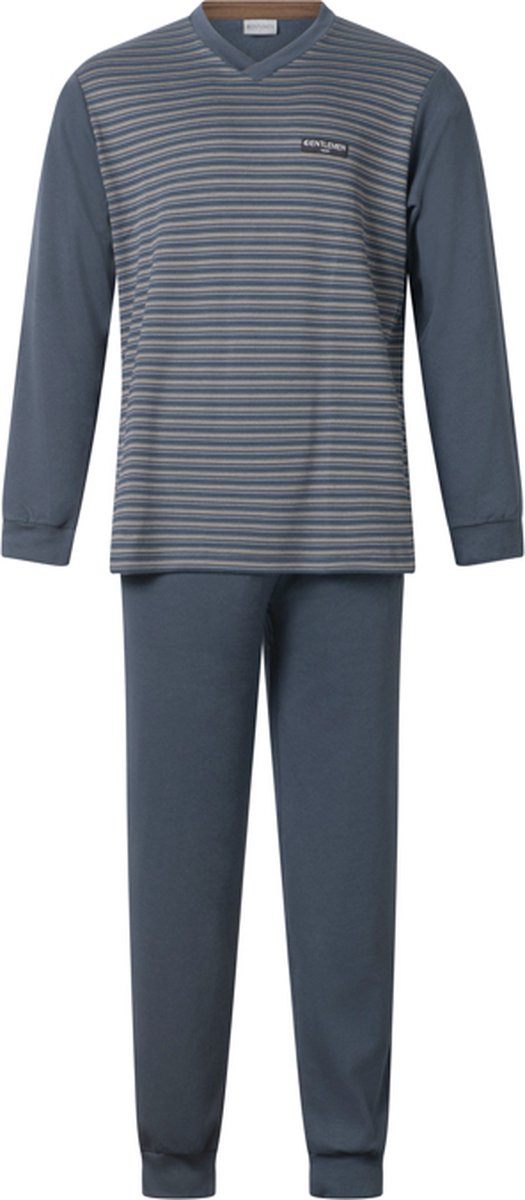 Gentlemen - aangeruwde heren pyjama 114268 - double jersey - V-hals - maat L