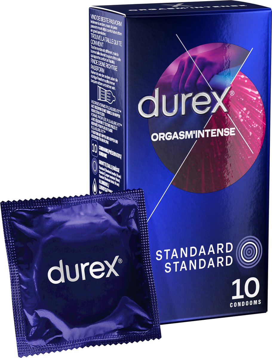 Durex Condooms Orgasm Intense – met ribbels - 10 stuks