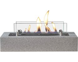 Xaralyn Bio-ethanol tafelhaard - Cuneo - betonlook - 2KW verwarming - binnen en buiten - echte…