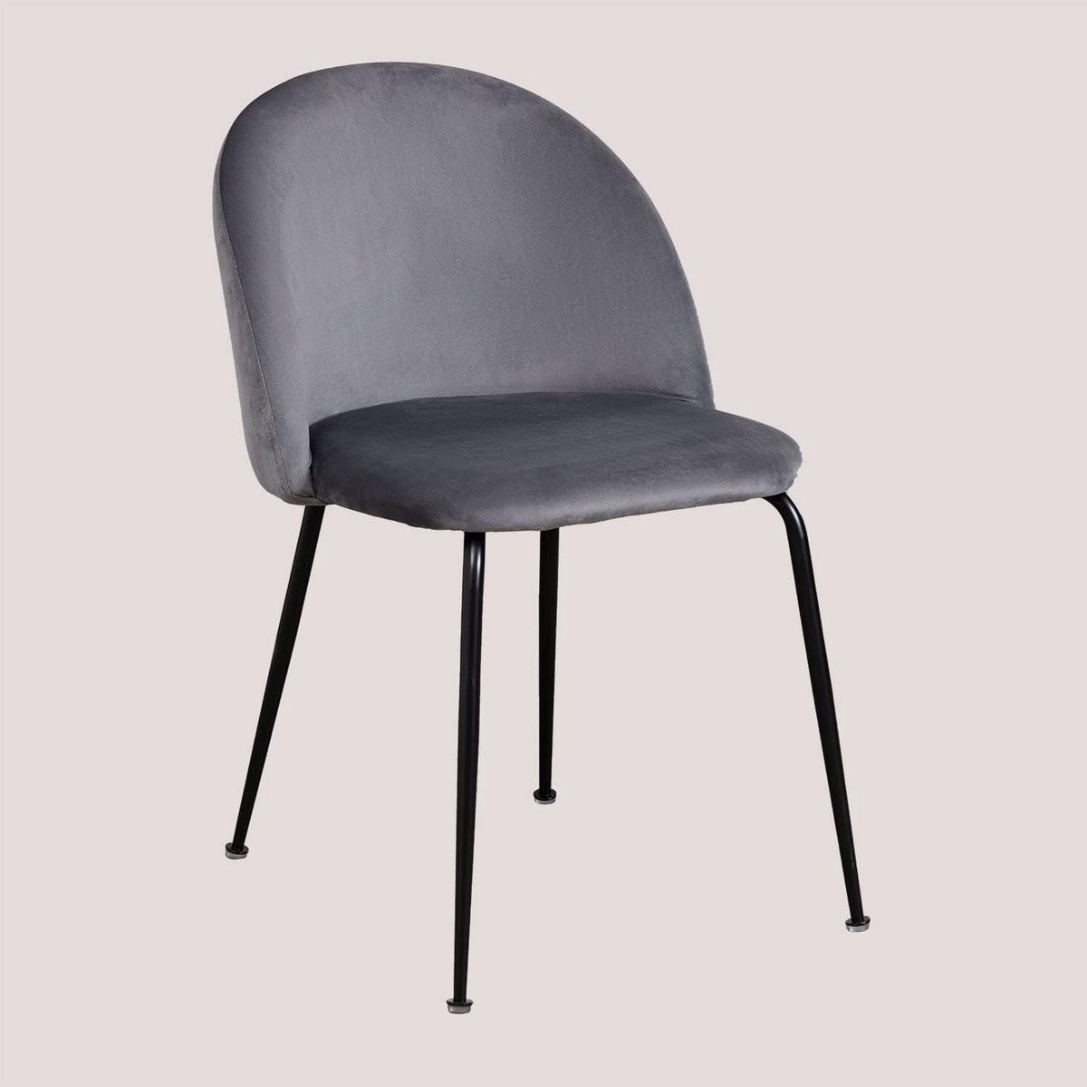 Eetkamerstoel Fluweel Comfortabel Design Zitting Stalen Poten