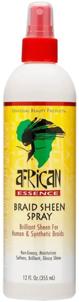 African Essence Braid Sheen Spray 12oz.