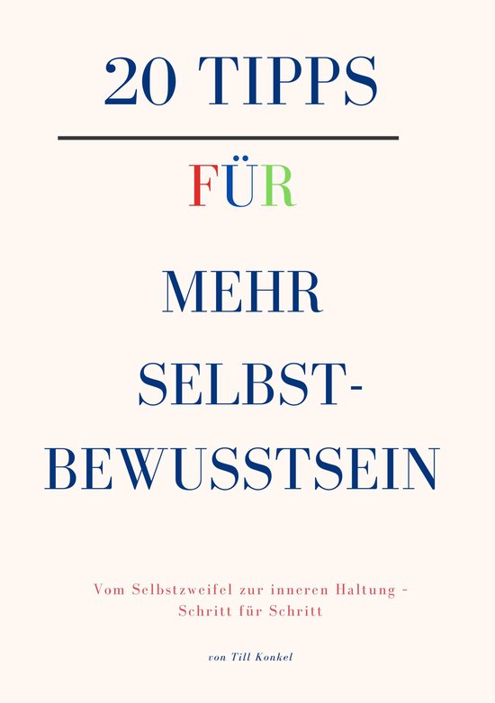 20 Tipps für mehr Selbstbewusstsein - cover