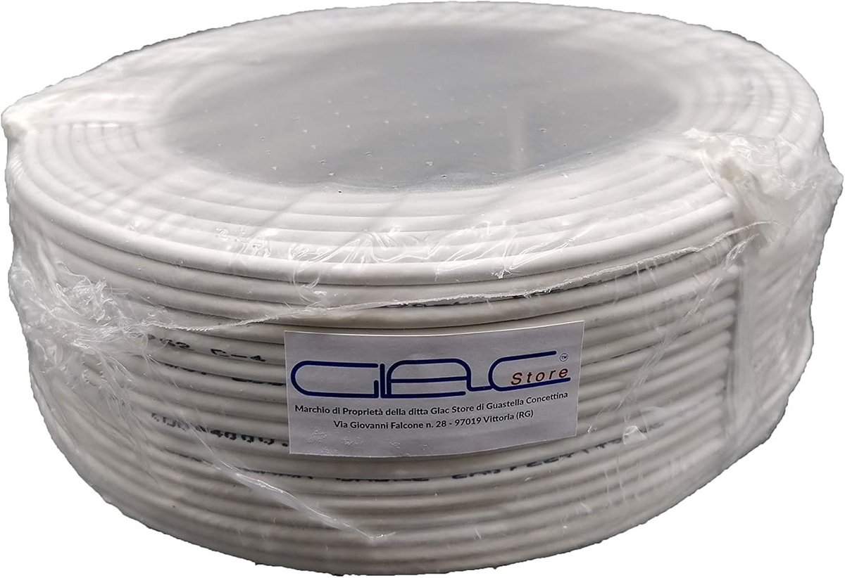 Professionele Afgeschermde Signaalkabel 2 x 0,22 mm voor Alarminstallaties 100 Meter