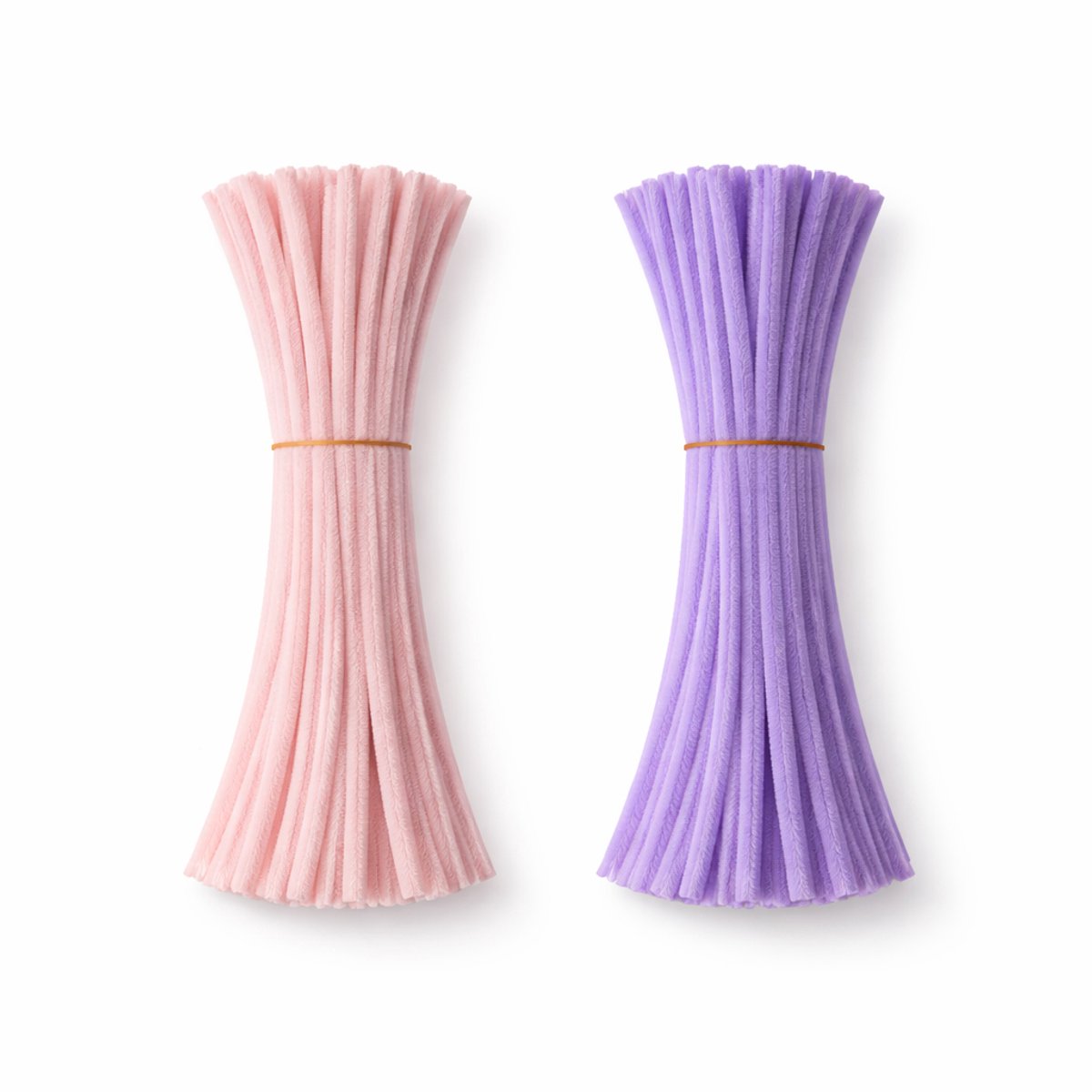 Pijpenragers Chenilledraad - 100 Stuks - Lichtroze & Lila - 30 cm - Kasey