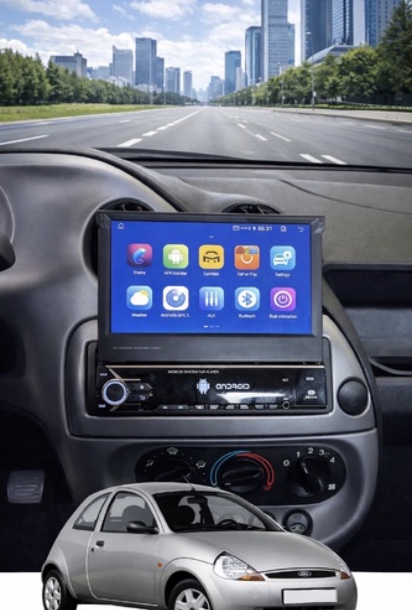 ADIVOX T1 7 inch geschikt voor Ford Ka 1998-2009 Android 15 CarPlay/Auto/Wifi/GPS/RDS/DSP/NAV
