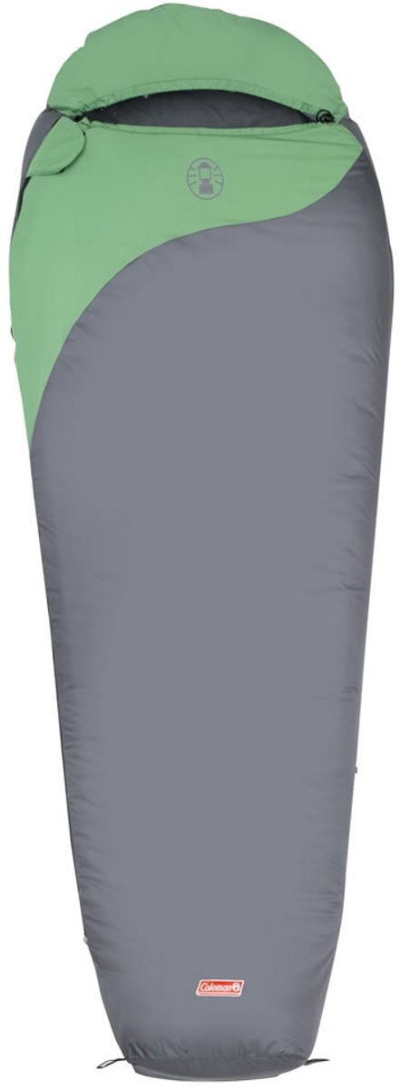Coleman Biker Mummy Slaapzak - 220 x 80 x 55 cm - Grijs/groen