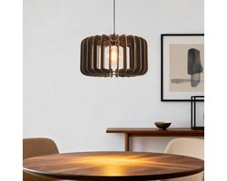 LumenXL Hanglamp Inzai - donker hout – rond