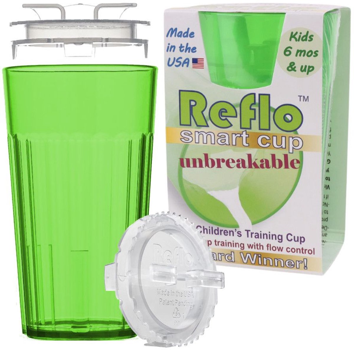 Reflo Smart Cup Serie - Trainingsbeker - Groen - Zylar 631 Materiaal - 170ml