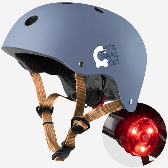 Cariboo - Beschermende fietshelm voor kinderen - Geïntegreerde verlichting - Afneembare schuimvullingen - Verstelbaar - XS/S