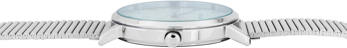 JUST WATCH Herenhorloge Edelstahl uit Edelstahl met datumaanduiding, inkortbaar
