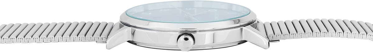 JUST WATCH Herenhorloge Edelstahl uit Edelstahl met datumaanduiding, inkortbaar
