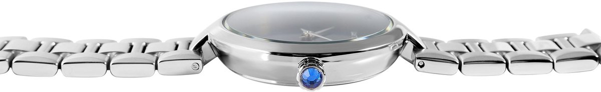 JUST WATCH dameshorloge roestvrij staal met roestvrijstalen armband en Mineralglas