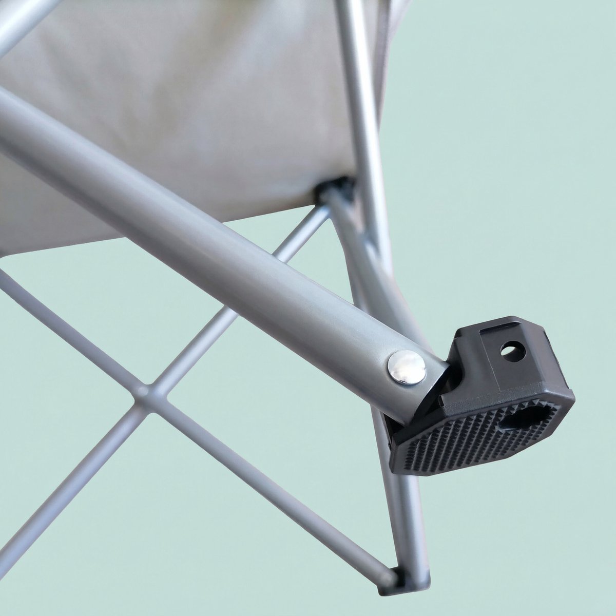 Campingstoel - 2 stuks - opvouwbaar - met bekerhouder - grijs — cadeau in Sport & Outdoor - foto 4