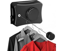 Uitbreidbare Waslijn - 5.1m Inklapbare Waslijn - Verstelbare Waslijn - Voor Binnen & Buiten Montagemogelijkheden - Droog Kleding Hangend