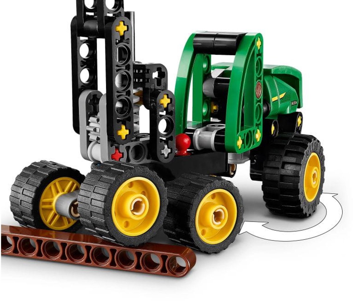 LEGO® Technic John Deere 1470H Houtoogstmachine - Werkende Klauw en Boomstam - Modelbouwspeelgoed - 42218 — afbeelding 19