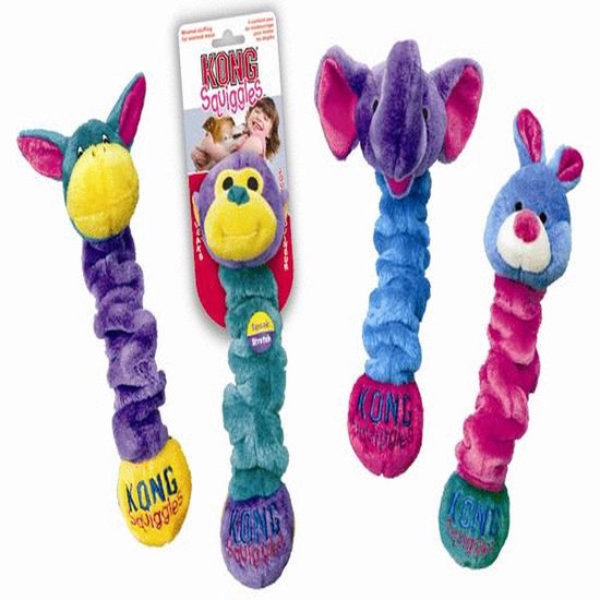 KONG squiggles M - 28x8x8cm couleurs mélangées