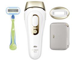 Braun Silk-expert Pro 5 PL5052 - IPL Ontharingsapparaat - Voor lichaam & gezicht - Wit/Goud
