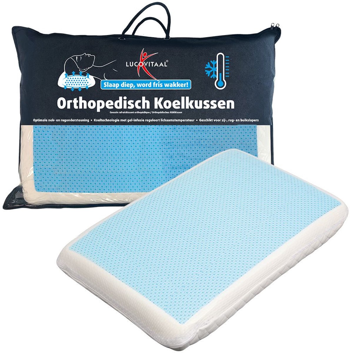 2x Lucovitaal Koelkussen Orthopedisch
