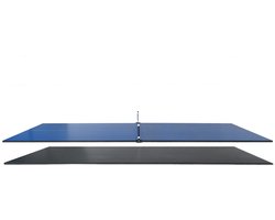 Tafeltennistafel - 3-in-1 - Tafeltennis - Poolen - Eten - Geschikt voor 7ft pooltafels - Incl. Netset, pingpongbats, tafeltennisballen