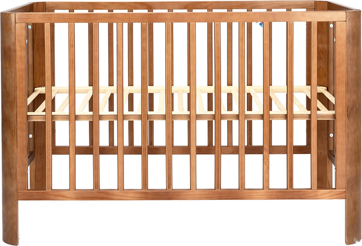 Novi at Home Philou Ledikant - Baby Bed 60x120 cm - verstelbaar bodem - Walnut – foto 3
