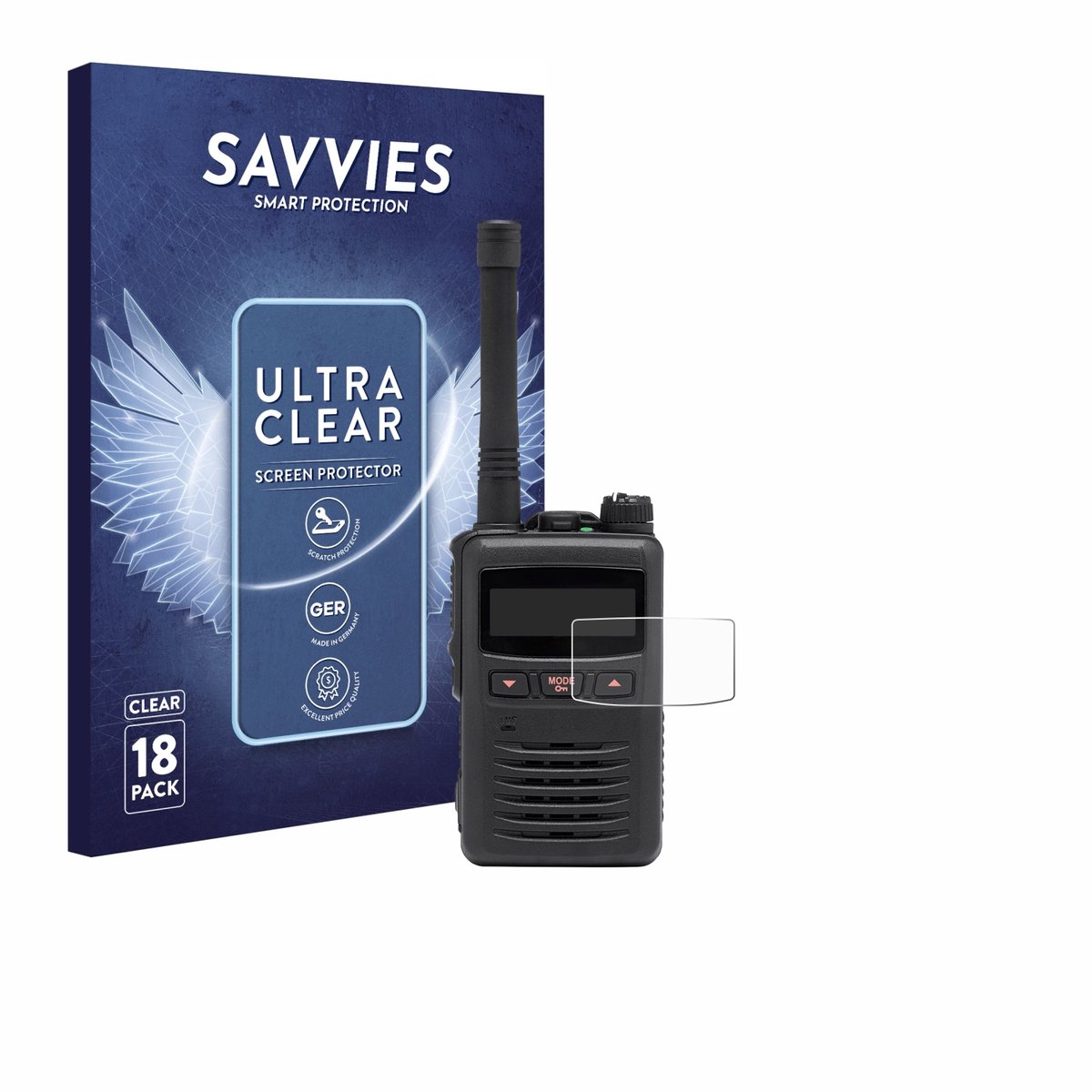 Savvies - Screenprotector voor Motorola EVX S24 - Folie Beschermfolie transparant 18 Stuks
