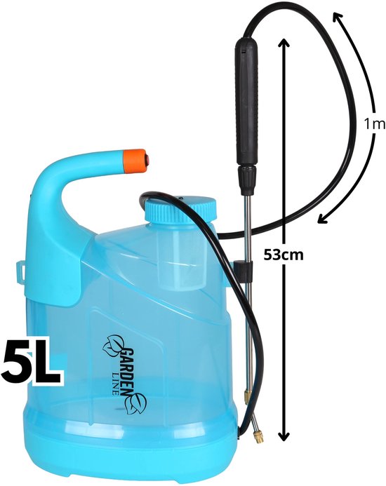 Draagbare accu-sproeier, draagbaar, drukspuit, rugspuit, lichte tuinsproeier voor aan de arm, zonder pompen 5l — afbeelding 2