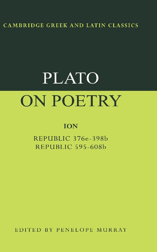Plato on Poetry - cover