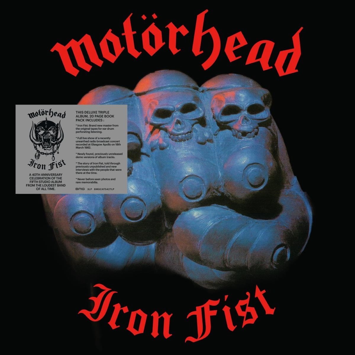Motörhead - Iron Fist (3 LP) (Anniversary Edition) (Deluxe Edition) (Limited Edition)