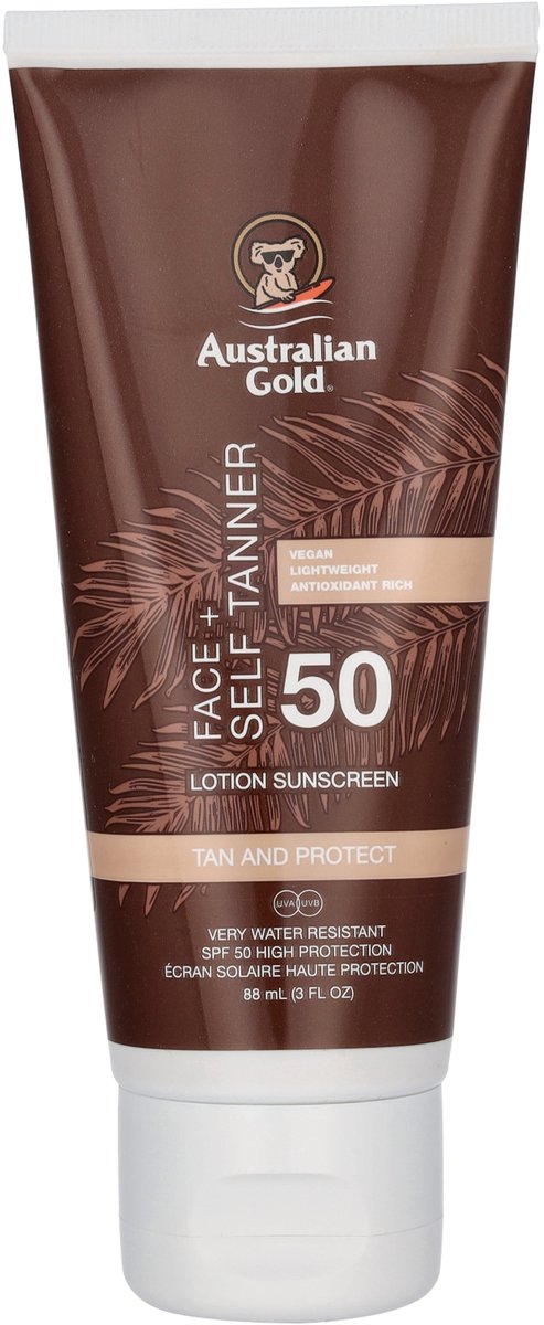 Australian Gold - SPF 50 Face + Zelfbruiner - 88 ML – foto 4