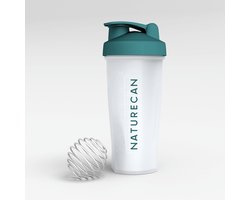 Naturecan Shakebeker - Proteïne Shaker - 600 ml - BPA-vrij - Met Mengkogel