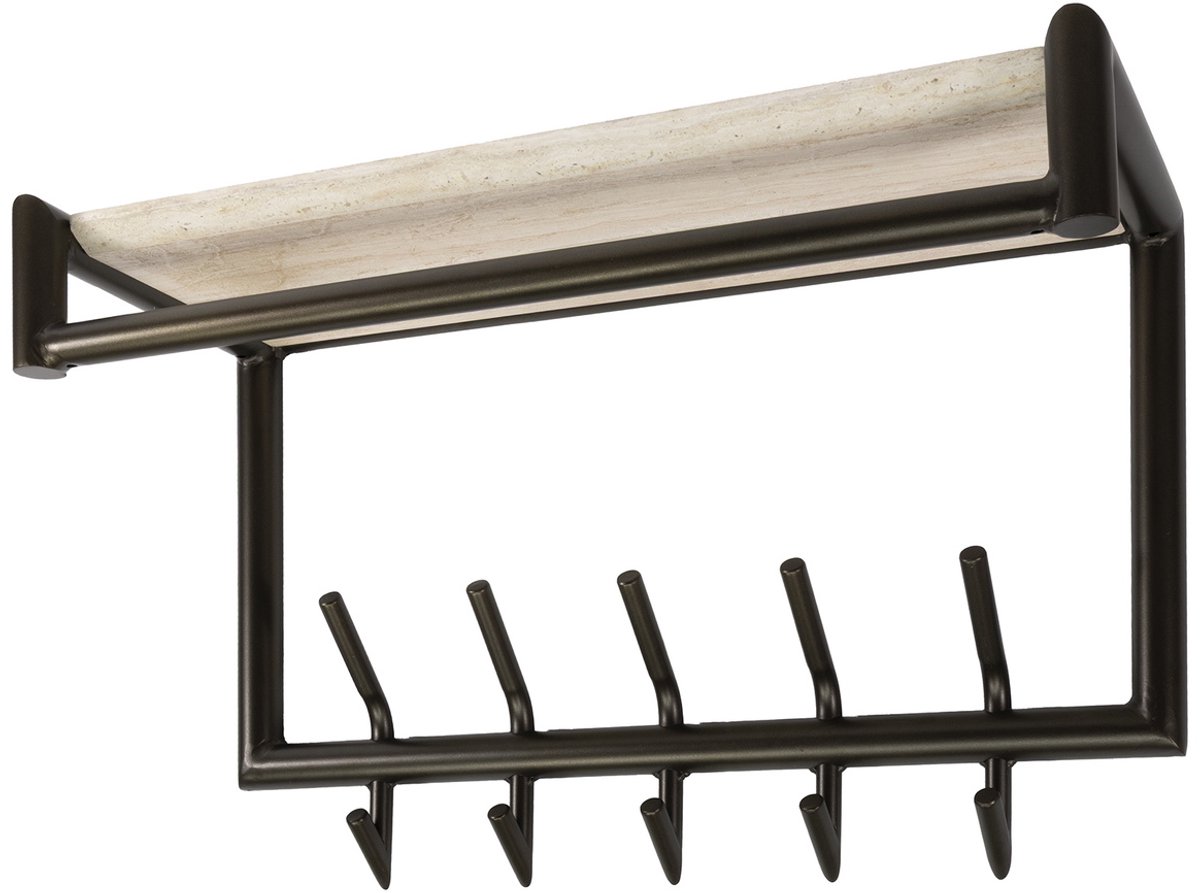 Giga Living Kapstok Terra - Travertin - 65x27x40cm