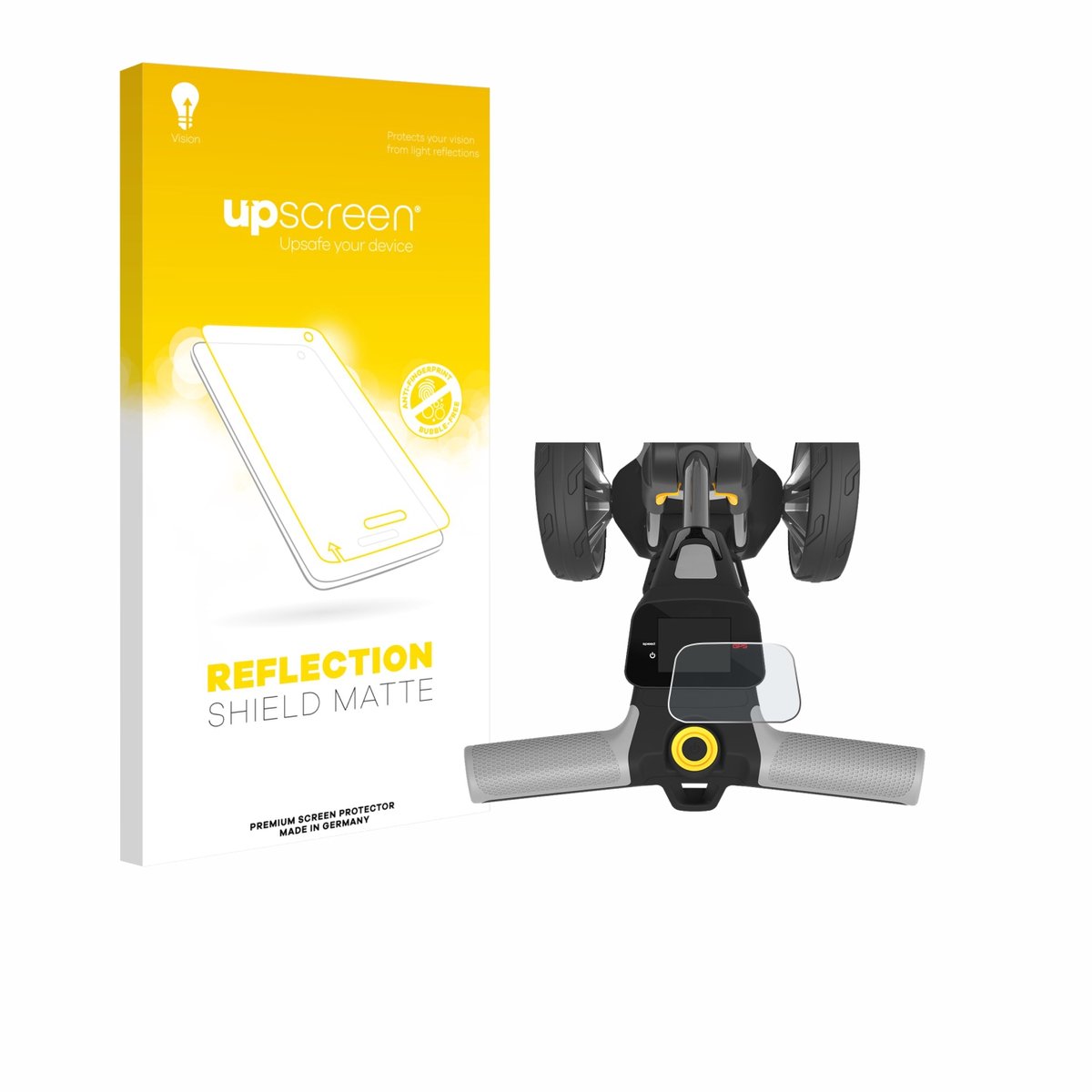 upscreen - Screenprotector voor PowaKaddy CT6 2025 - Folie Beschermfolie anti glare matte