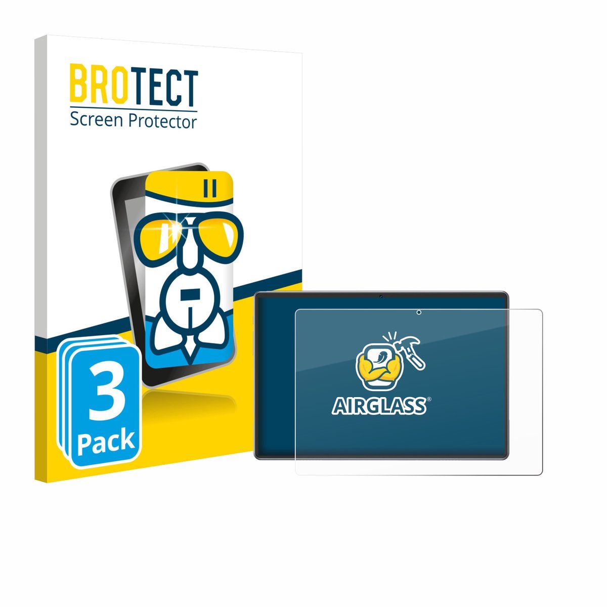Screenprotector 3 Stuks voor Xgody P60 Pro Beschermglas transparant