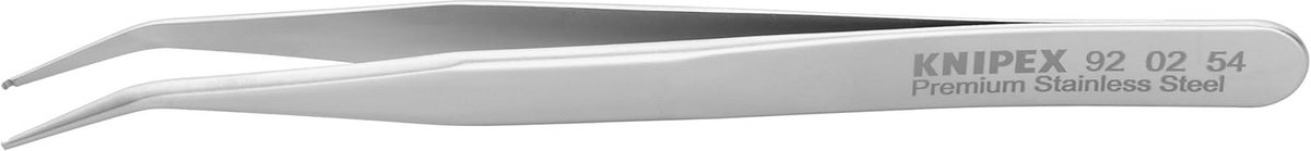 RVS Positioneer Pincet, 45 Graden Gebogen Tip voor SMD Montage