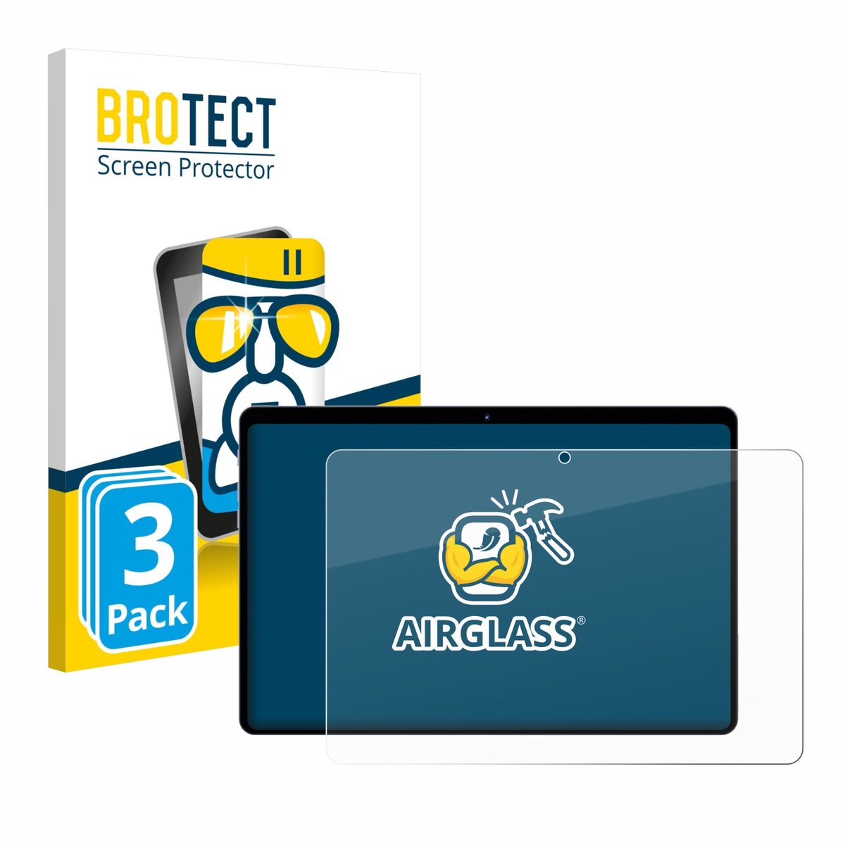 Screenprotector 3 Stuks voor fezawio F10 10.1" Beschermglas transparant